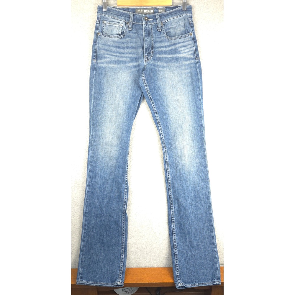 BKE Jake Straight Leg Jeans Mens 32XXL Medium Wash Blue Denim 32x35 Long‎